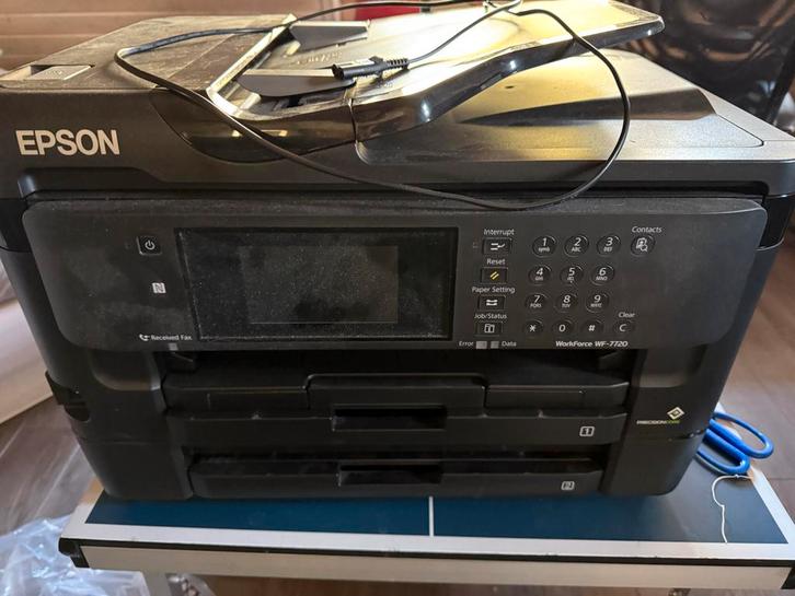 Epson WorkForce WF-7720 Printer/Scanner, Computers en Software, Printers, Gebruikt, All-in-one, Inkjetprinter, Kleur printen, Draadloos