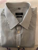 Mooi zwart grijs/wit streep overhemd TONO lange mouw 39/40, Kleding | Heren, Overhemden, Verzenden, Wit, Halswijdte 39/40 (M)