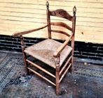 Olijke Oma's Stoel (biezen zitting)  +/- jaren '50, Antiek en Kunst, Antiek | Meubels | Stoelen en Banken, Ophalen