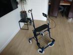 Rolator wiele beschadegen geen vloer plus wandelstok, Ophalen of Verzenden, Zo goed als nieuw