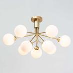 Gouden Plafondlamp Audrey - 9 Bollen incl. G9 Lampen, Ophalen, Zo goed als nieuw, Metaal
