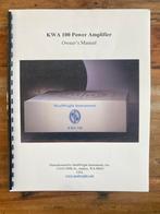 Manual ModWright KWA100 eindversterker, Overige merken, Stereo, Ophalen of Verzenden, Zo goed als nieuw