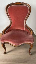 Antiek brocante mahoniehout breistoel - biedermeier stoel, Ophalen