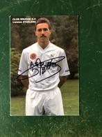 Gesigneerde spelerskaart Lorenzo Staelens Club Brugge, Ophalen of Verzenden, Spelerskaart