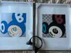 2x kunstwerken Takashi Murakami print zeefdruk, Ophalen