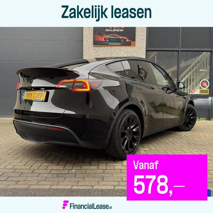 Tesla Model Y Long Range AWD MiG MMX PACK AMD RYZEN, Auto's, Tesla, Bedrijf, Lease, Financial lease, Model Y, ABS, Achteruitrijcamera