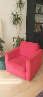 Prachtige rode fauteuil, Huis en Inrichting, Banken | Sofa's en Chaises Longues, Ophalen, Gebruikt, Eenpersoons, Minder dan 150 cm