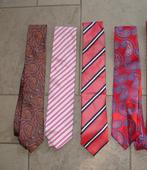 Zijden stropdassen, 100% silk Eduard Dessler, Edsor Berlin, Zo goed als nieuw, Met patroon, Rood, Diverse