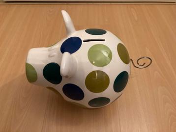 Gaaf Salt&Pepper Oink spaarpot (roomwit/blauw/groen/goud). beschikbaar voor biedingen