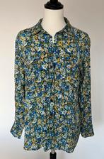 MNG bloemetjes blouse lange mouwen maat S, Blauw, MNG, Ophalen of Verzenden, Zo goed als nieuw
