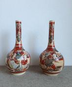 een stel Japanse vazen - Satsuma aardewerk, Antiek en Kunst, Ophalen