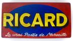 Handgeschilderd Frans bord Ricard/Pastis/vintage/reclame, Ophalen of Verzenden, Zo goed als nieuw, Reclamebord