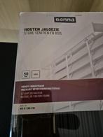 2x Gamma houten jaloezieen, antraciet, nieuw, Ophalen of Verzenden, Nieuw, 50 tot 100 cm, Minder dan 100 cm