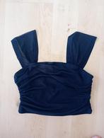 donkerblauw hemdje, kort topje, top mt S, Ophalen of Verzenden, Zo goed als nieuw, Meisje, Shirt of Longsleeve