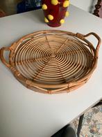 Ikea dienblad rotan bamboe, Ophalen of Verzenden, Zo goed als nieuw, Rond, Hout