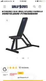 Gorilla Sports Fitnessbank - Verstelbaar, Ophalen, Zo goed als nieuw, Borst, Fitnessbank