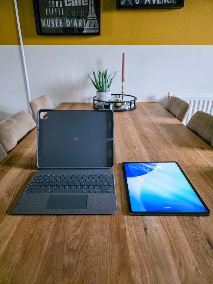 iPad Pro 12.9 M1 5G | Als nieuw!! | Logitech Combo Touch, Computers en Software, Apple iPads, Zo goed als nieuw, Apple iPad, Wi-Fi en Mobiel internet