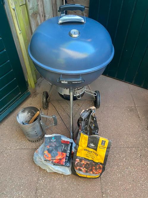 Weber Master Touch 57 cm, Slate Blue, Tuin en Terras, Houtskoolbarbecues, Zo goed als nieuw, Ophalen of Verzenden