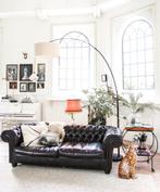 Hoge booglamp madame Stoltz, Huis en Inrichting, Ophalen, Gebruikt, Metaal, 200 cm of meer