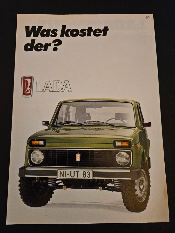 Brochure Lada Niva 1983, Boeken, Auto's | Folders en Tijdschriften, Zo goed als nieuw, Overige merken, Ophalen of Verzenden