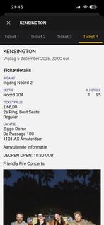 2x Tickets Kensington (05/12/2025) in Amsterdam, Tickets en Kaartjes, Concerten | Pop