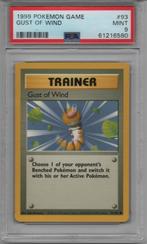 Trainer Gust of wind Psa 9 Base set unlimited, Ophalen of Verzenden, Zo goed als nieuw, Losse kaart