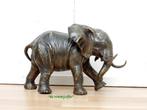 131* Bronzen olifant (Boven €75 geen verzendkosten), Tuin en Terras, Tuinbeelden, Ophalen of Verzenden, Nieuw, Overige materialen
