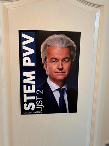 Verkiezingsposter wilders pvv beschikbaar voor biedingen