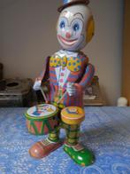 antieke trommelen blikken clown ., Ophalen of Verzenden