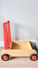 Houten Loopwagen met Boekenrek, Ophalen of Verzenden, Zo goed als nieuw, Duw- of Trekspeelgoed