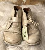 Brocante witte leren baby - kinderschoentjes / schoentjes, Ophalen of Verzenden