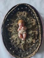 Wassen kind Jezus  6cm, Antiek en Kunst, Antiek | Religie, Ophalen of Verzenden