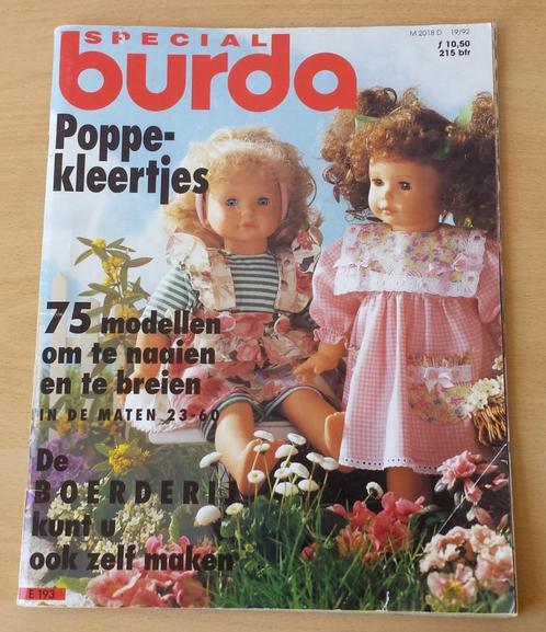 Burda Poppekleertjes - naaien + breien - 1992, Hobby en Vrije tijd, Kledingpatronen, Gebruikt, Overige typen, Kind, Burda, Ophalen of Verzenden