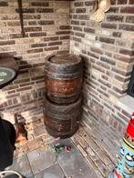 2 oude 50 l vaten, Tuin en Terras, Minder dan 75 liter, Ophalen, Gebruikt, Hout