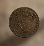 Oude Belgische 1 Cent Munt 1899 - Leopold II, Ophalen of Verzenden, Brons, Losse munt