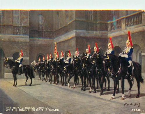 (381-369-001) London The Royal Horse Guards, Verzamelen, Ansichtkaarten | Buitenland, Engeland, Voor 1920, Verzenden