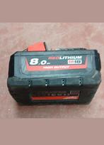 Milwaukee M18 HB8 Accu 8.0Ah - High Output 8.0Ah, Doe-het-zelf en Verbouw, Ophalen, Zo goed als nieuw