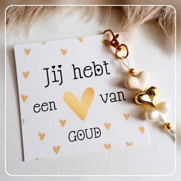 Nieuw! Juffenbedankje " jij hebt een hart van goud "  beschikbaar voor biedingen