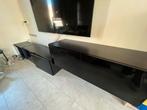 Zwart TV meubel - 3 delig, Ophalen, Kunststof, Gebruikt, 200 cm of meer