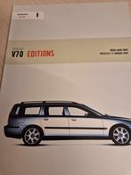 2003 Nederlands Volvo V70 Editions folder óók lichtmetalen, Ophalen of Verzenden, Zo goed als nieuw, Volvo