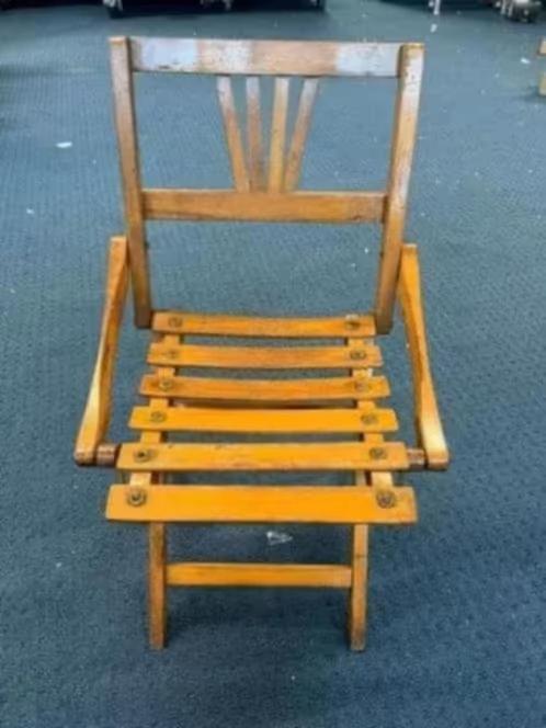 VINTAGE! Kinderklapstoel zie foto’s prijs elders hier €19,99, Ophalen of Verzenden, Gebruikt, Overige typen