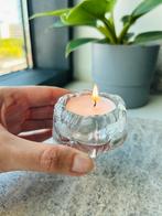 Vintage Finnish Nuutajarvi glass candle holder or egg cup, Overige materialen, Ophalen of Verzenden, Zo goed als nieuw, Kandelaar