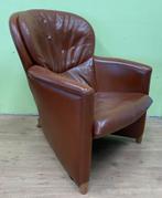 Leolux Excalibur Fauteuil - Bruin Leer - Slechts 20 Euro!, Huis en Inrichting, Ophalen, Gebruikt, Leer, 75 tot 100 cm