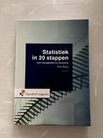 Statistiek in 20 stappen , Boeken, Studieboeken en Cursussen, Verzenden, Nieuw, HBO, Noordhoff Uitgevers