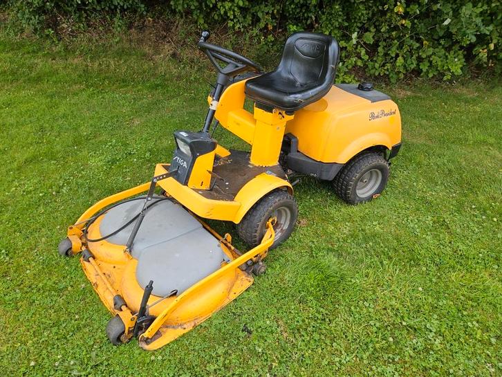 Stiga Park president zitmaaier frontmaaier grasmaaier hst, Tuin en Terras, Zitmaaiers, Gebruikt, 90 tot 120 cm, Mulchfunctie, Ophalen