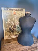 Brocante buste paspop zwart wespentaille, Ophalen of Verzenden