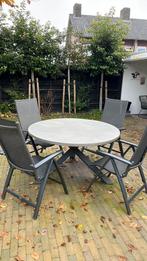 Tuinset, Ophalen, 4 zitplaatsen, Gebruikt, Aluminium