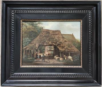 Gerrit Hendrik Gobell (1786-1833) - Gezicht op boerenhoeve beschikbaar voor biedingen