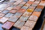Bruin / donker geglazuurde estrikken 11,5x11,5 25M2, Overige materialen, Gebruikt, Minder dan 20 cm, 10 m² of meer