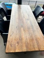 Massief eiken tafelblad, Huis en Inrichting, Ophalen, Gebruikt, Eikenhout, 200 cm of meer